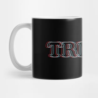 Trippy Text 3D Effect Mug